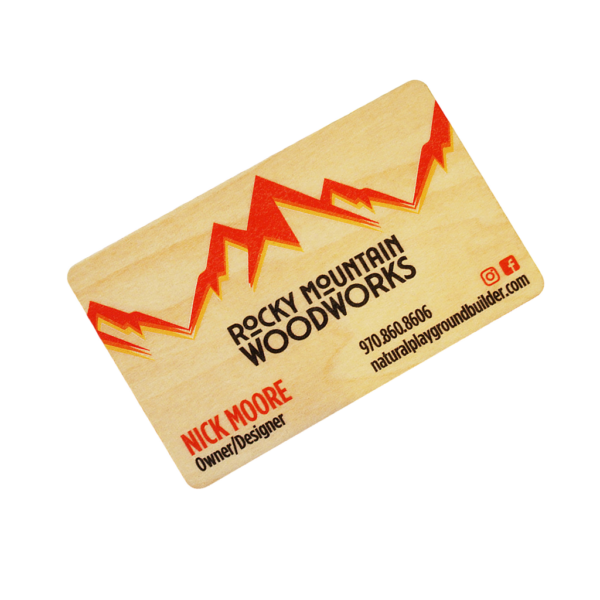 UV Full Color Printing Basswood Personalised Wooden Card - Image 6