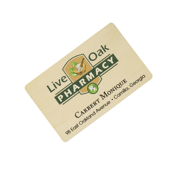 UV Full Color Printing Basswood Personalised Wooden Card - Image 4
