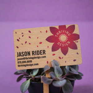 Beech Wood Card Wooden Business Card