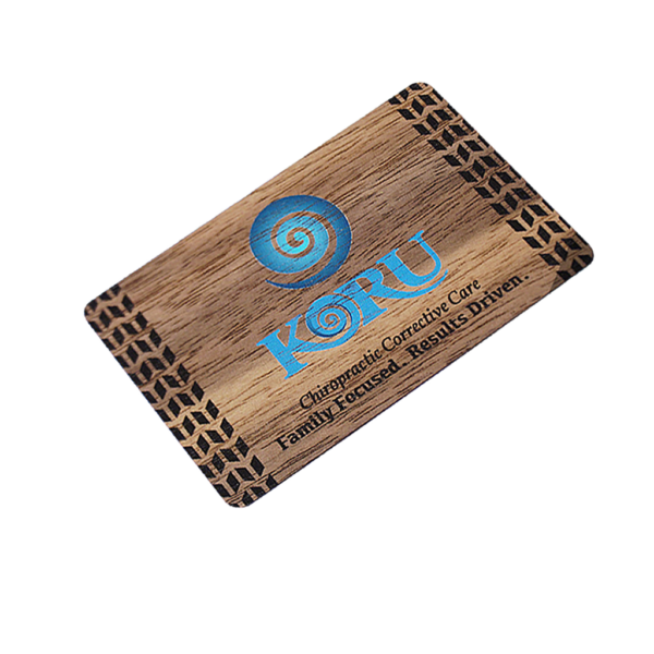 Full Color Printing Black Walnut Wood Business Cards - Image 7