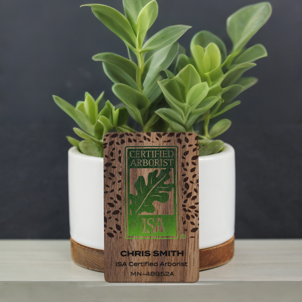 Full Color Printing Black Walnut Wood Business Cards