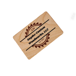 Laser Cut Wooden Business Cards