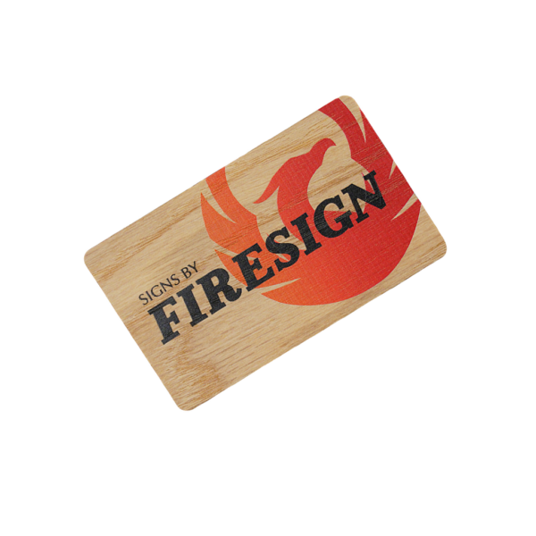 White Oak Wood Business Cards Printing - Image 4