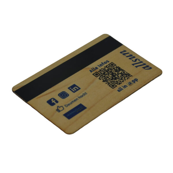 Wooden Digital Business Card QR Code - Image 2