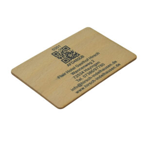 Wooden E Name Card