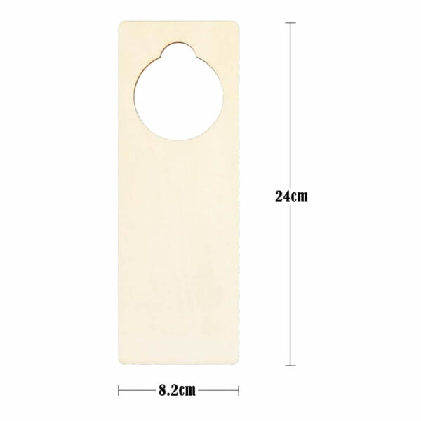 Unfinished Wooden Door Knob Hangers - Blank for DIY Crafts, Ideal for Home, Hotel & Office Decor - Image 3