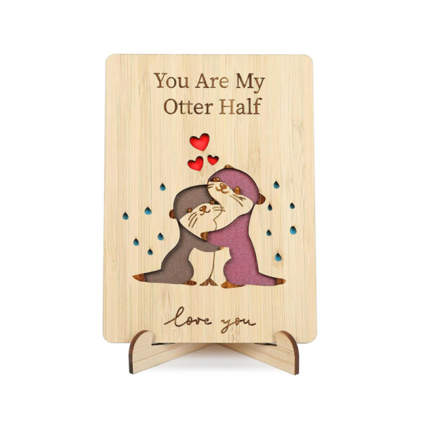Wood Valentines Day Cards