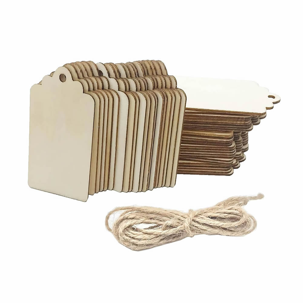 Wooden Hanging Tags for Hanging Wedding Decor Craft Projects