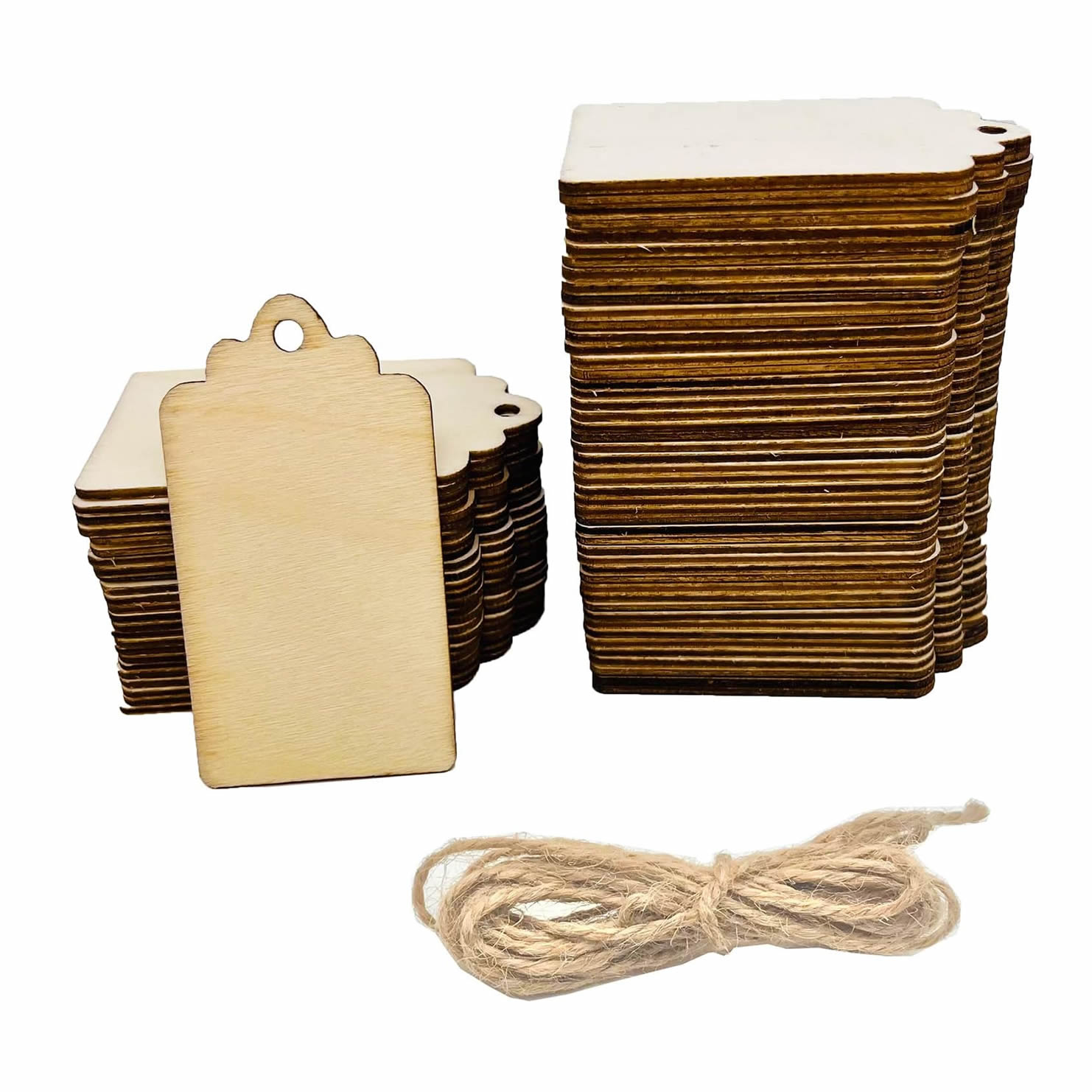 Wooden Hanging Tags for Hanging Wedding Decor Craft Projects - Image 2