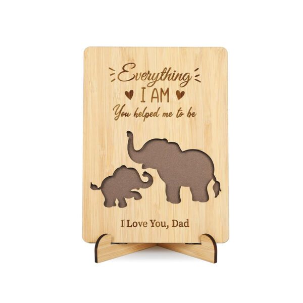 Happy Father's Day Wooden Greeting Cards