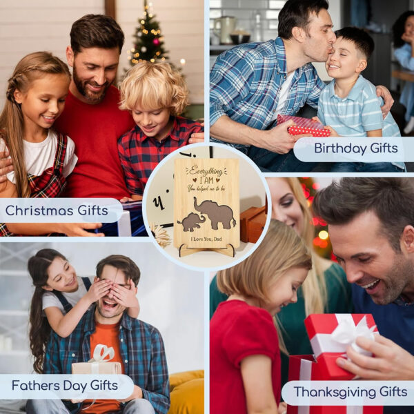 Happy Father's Day Wooden Greeting Cards - Image 4