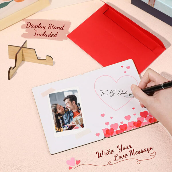 Happy Father's Day Wooden Greeting Cards - Image 2