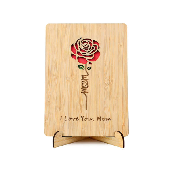 Happy Mother's Day Wooden Greeting Cards