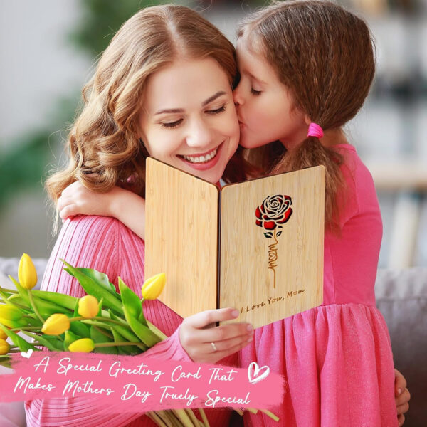Happy Mother's Day Wooden Greeting Cards - Image 2