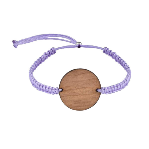 Printed Fabric Wristband with Wooden RFID Card - Image 6