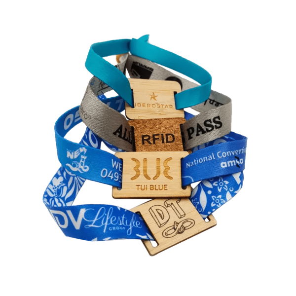 Eco Wristbands with Wooden RFID Tag