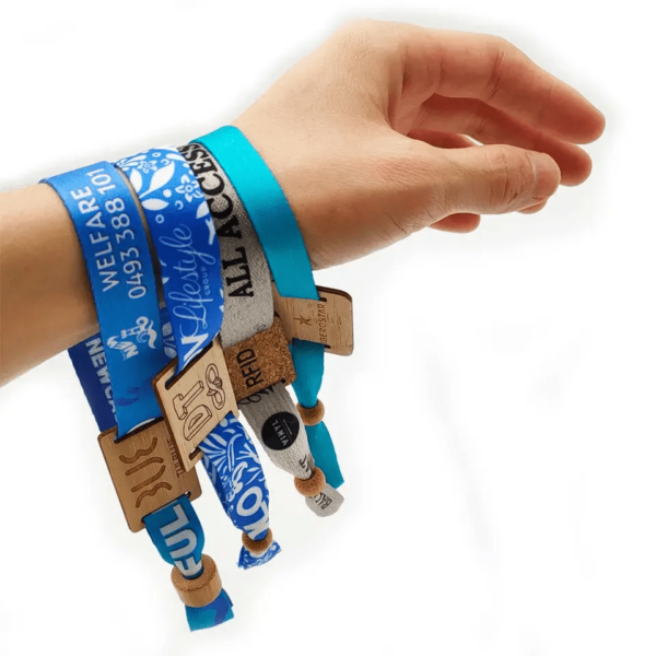 Custom Wooden RFID Fabric Wristbands - Image 4