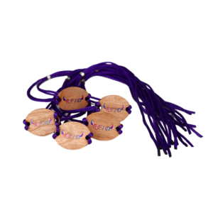 Printed Fabric Wristband with Wooden RFID Card