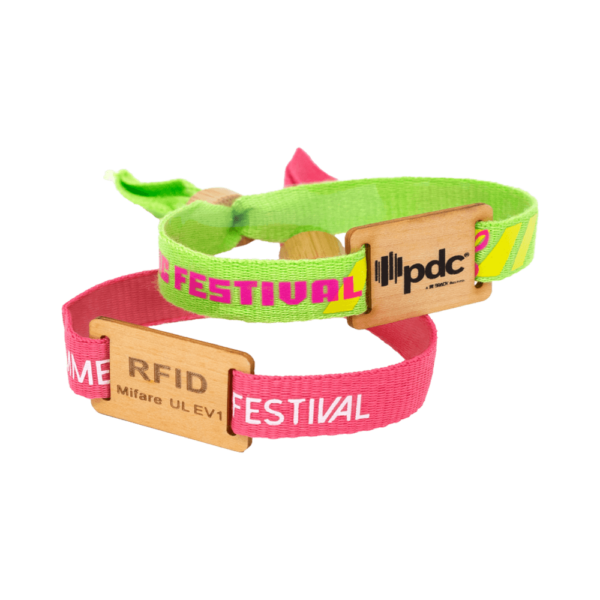 Custom Wooden RFID Fabric Wristbands - Image 6