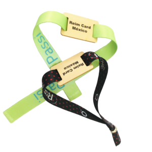 NFC Wood Fabric Wristband
