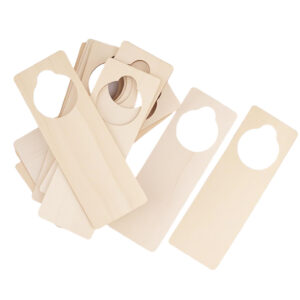 Wood Door Knob Hanger Blank Wooden Signs Cutouts for DIY Craft
