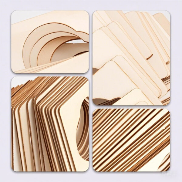 Wood Door Knob Hanger Blank Wooden Signs Cutouts for DIY Craft - Image 3