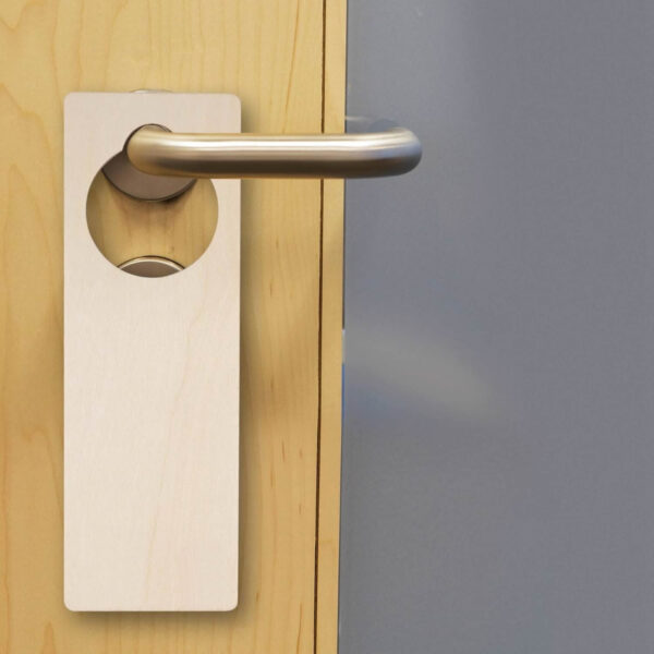 Wood Door Knob Hanger Blank Wooden Signs Cutouts for DIY Craft - Image 5