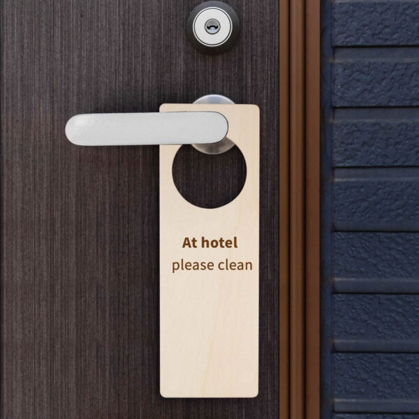 Wood Door Knob Hanger Blank Wooden Signs Cutouts for DIY Craft - Image 6