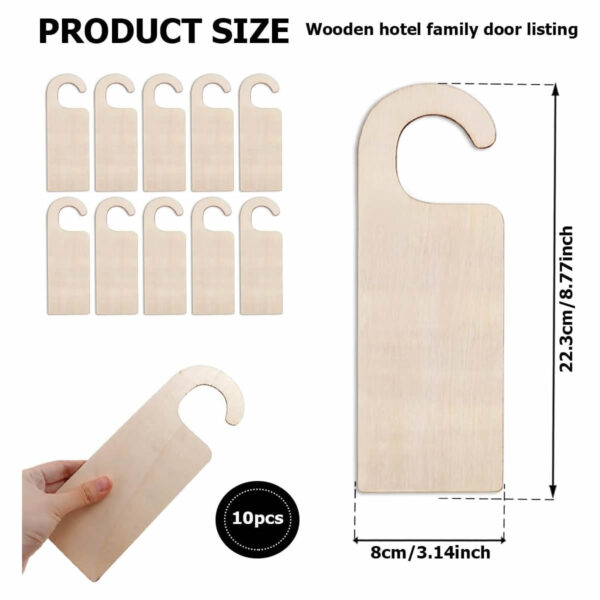 wooden door hangers to paint - Image 3