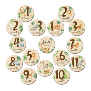 Wooden Baby Milestone Cards