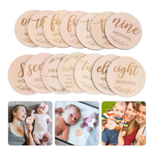 Baby Months Wooden Cards