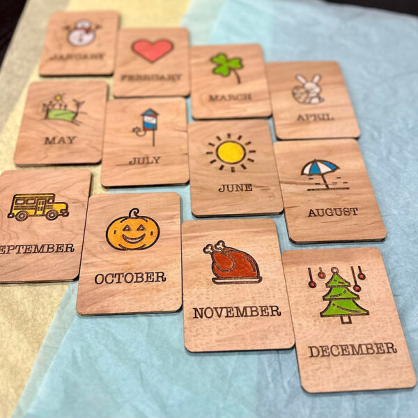 Newborn Monthly Wood Signs Baby Month Cards - Image 4